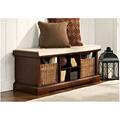 Crosley Brennan Entryway Storage Bench In Mahogany CF6003-MA